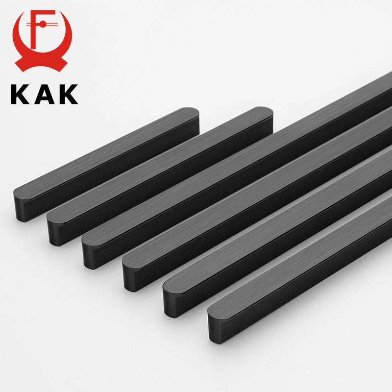 Furniture Hardware Black - KAK Amerikan Tarzı Siyah dolap kolları