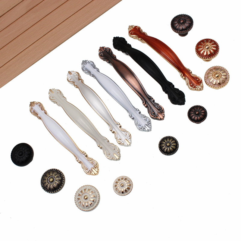 Furniture Hardware For Legs - RUNBAZEF Siyah Mutfak Dolabı kapı topuzu