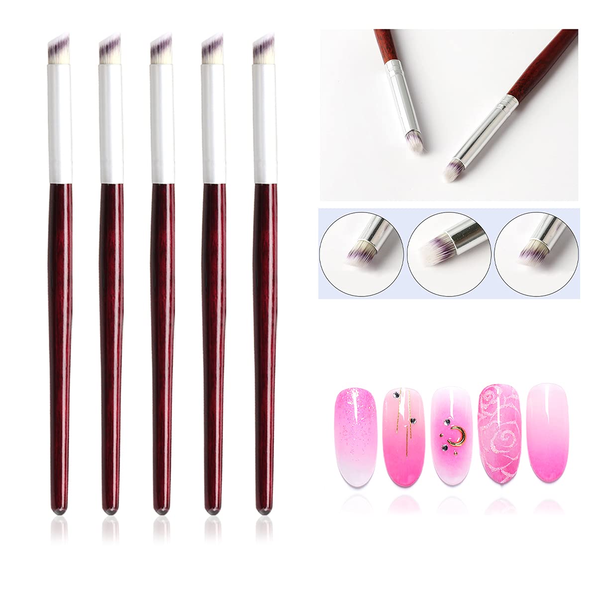 Furniture Hardware Nails - 1/2/3/5 adet ahşap saplı tırnak ombre