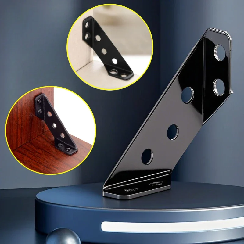 Furniture Hardware Connectors - Siyah çok fonksiyonlu köşe aparatı bağlantı