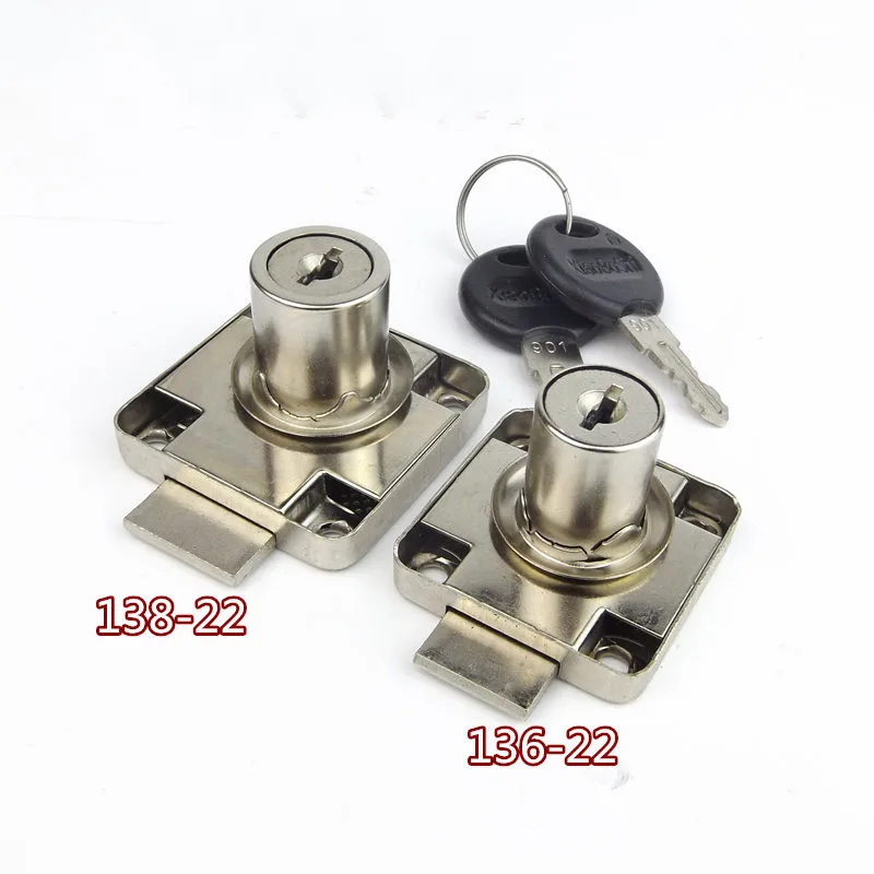 Furniture Hardware Cam Lock - 136 138-22mm kilit çekirdek masa çekmece