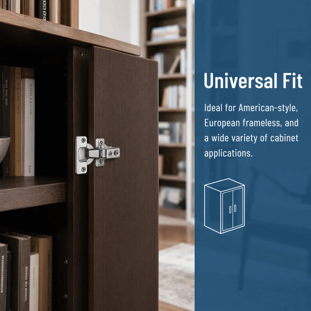 Soft Close Hinge - 2 adet Yumuşak Kapanışlı 1/2 İnç