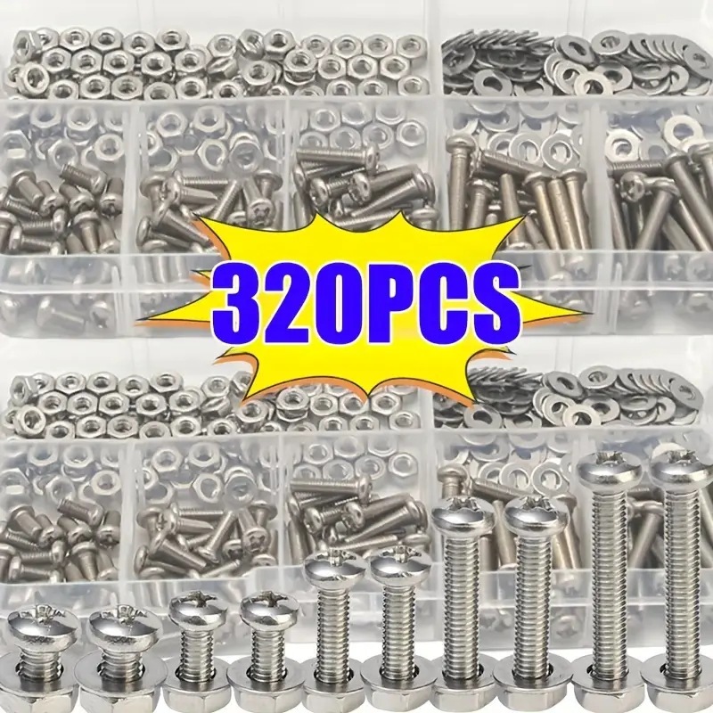 320 adet altıgen somun ve cıva - Universal Furniture Hardware incelemesi ve fiyatı