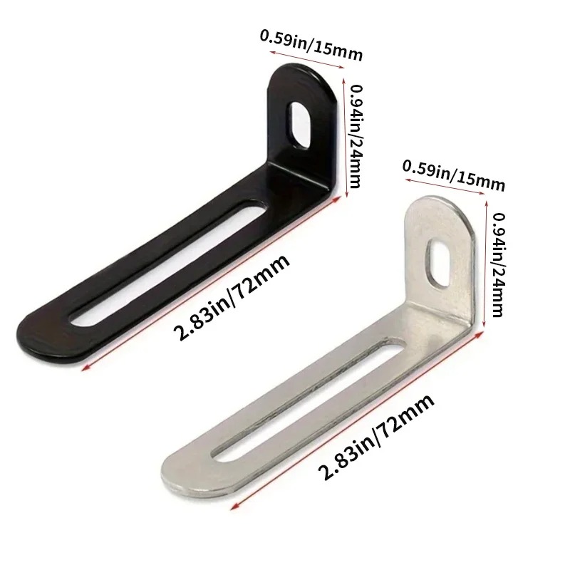 10 adet L-Şekilli Ayarlanabili - Furniture Hardware Black incelemesi ve fiyatı