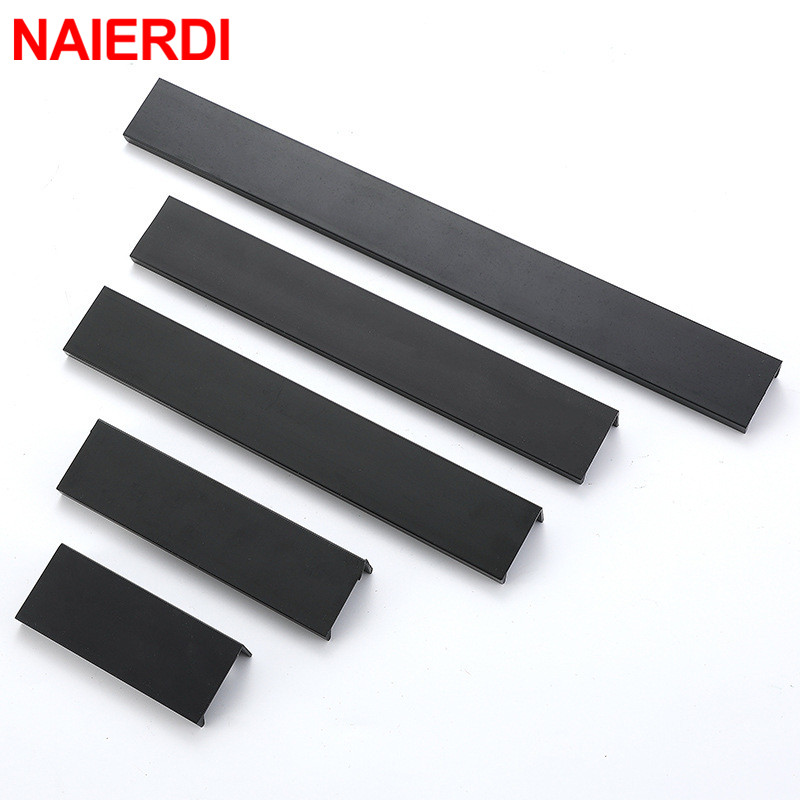 NAIERDI altın siyah gizli dola - Furniture Hardware Black incelemesi ve fiyatı