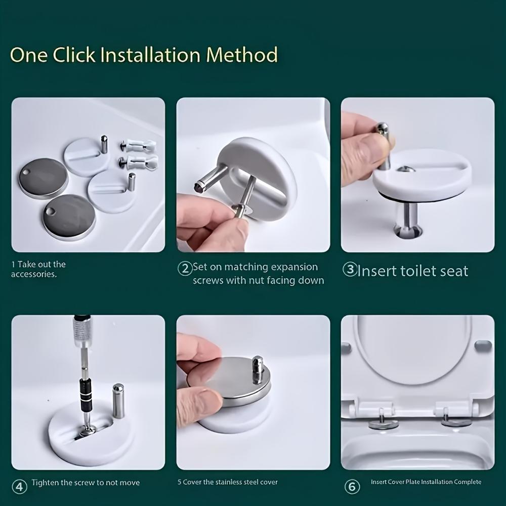 1 Çift Paslanmaz Çelik Klozet  - Furniture Hardware Connectors incelemesi ve fiyatı