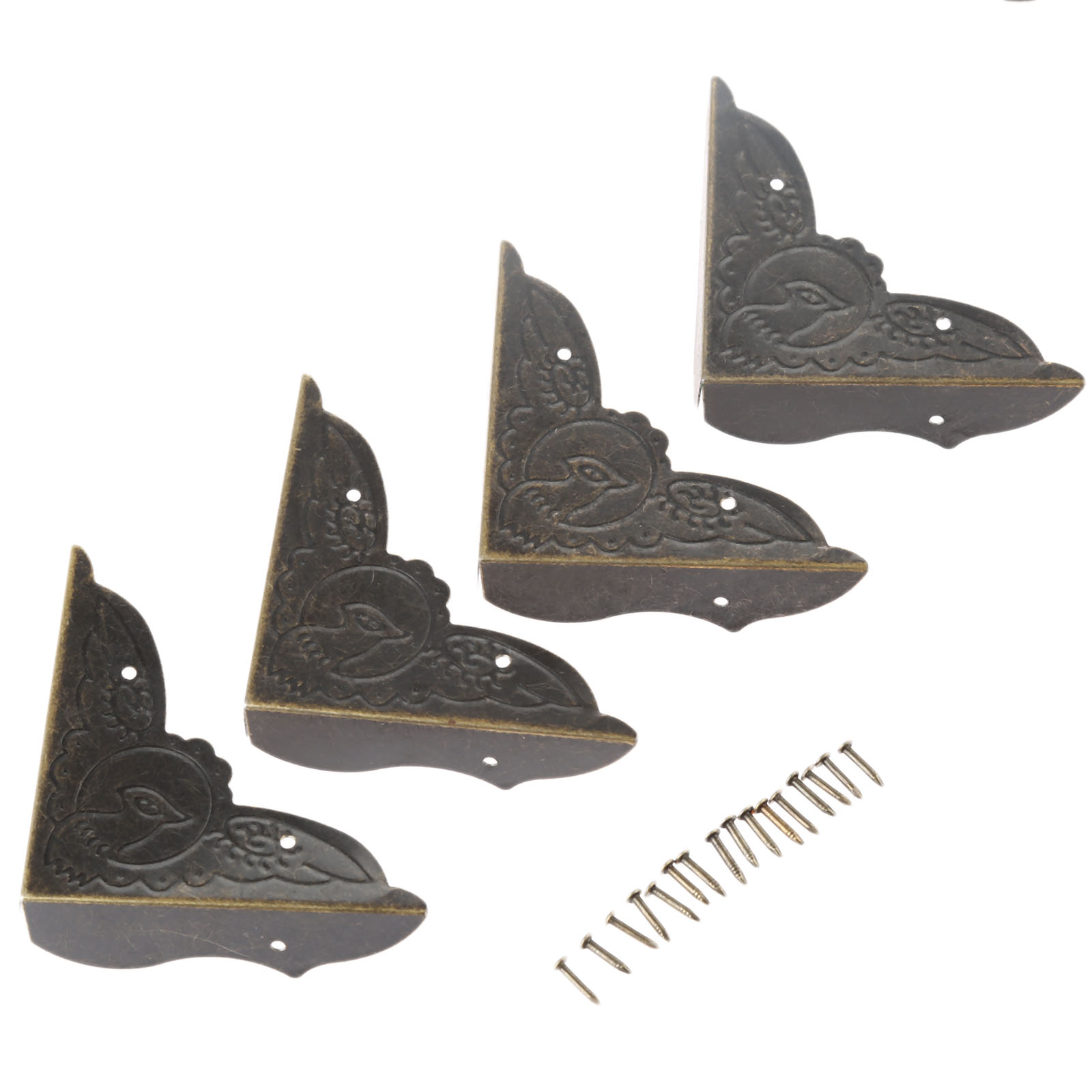 4 adet antik pirinç köşe brake - Furniture Hardware For Legs incelemesi ve fiyatı