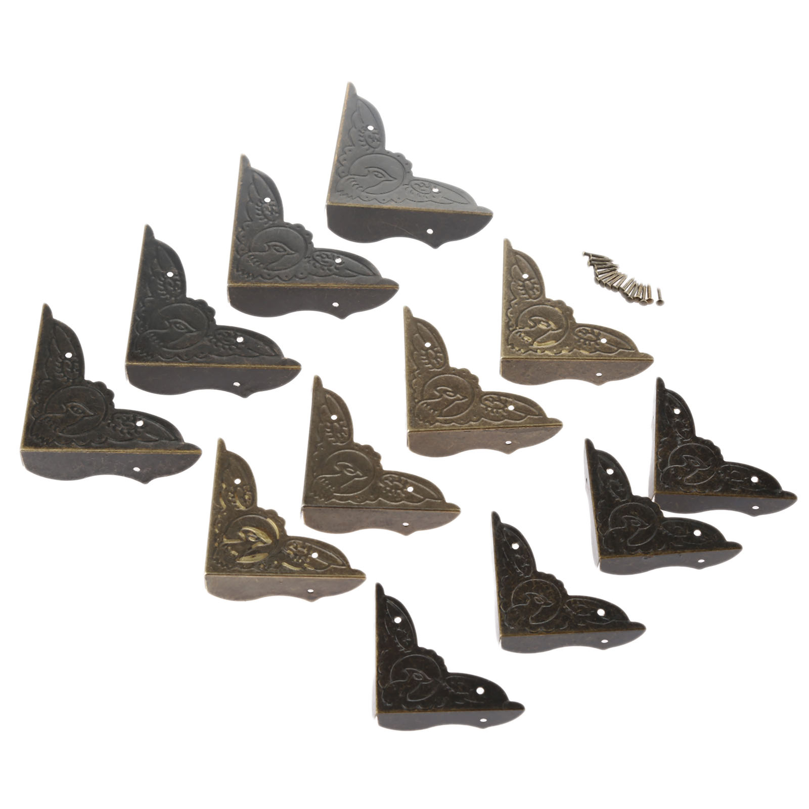 4 adet antik pirinç köşe brake - Furniture Hardware For Legs incelemesi ve fiyatı