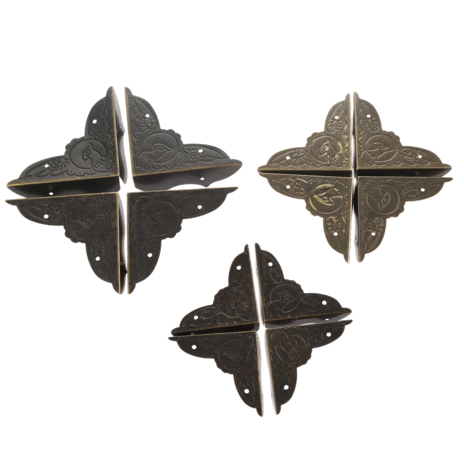 4 adet antik pirinç köşe brake - Furniture Hardware For Legs incelemesi ve fiyatı