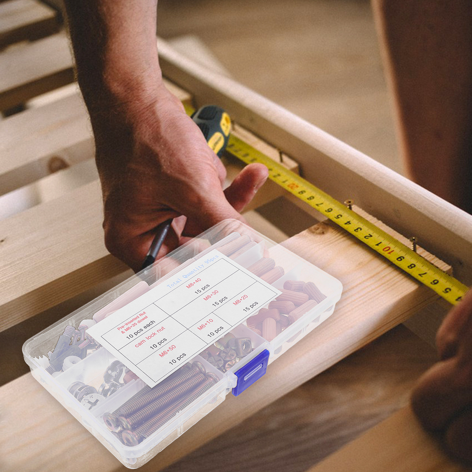 95 Parça Mobilya Vidası Cıvata - Furniture Hardware Connectors incelemesi ve fiyatı
