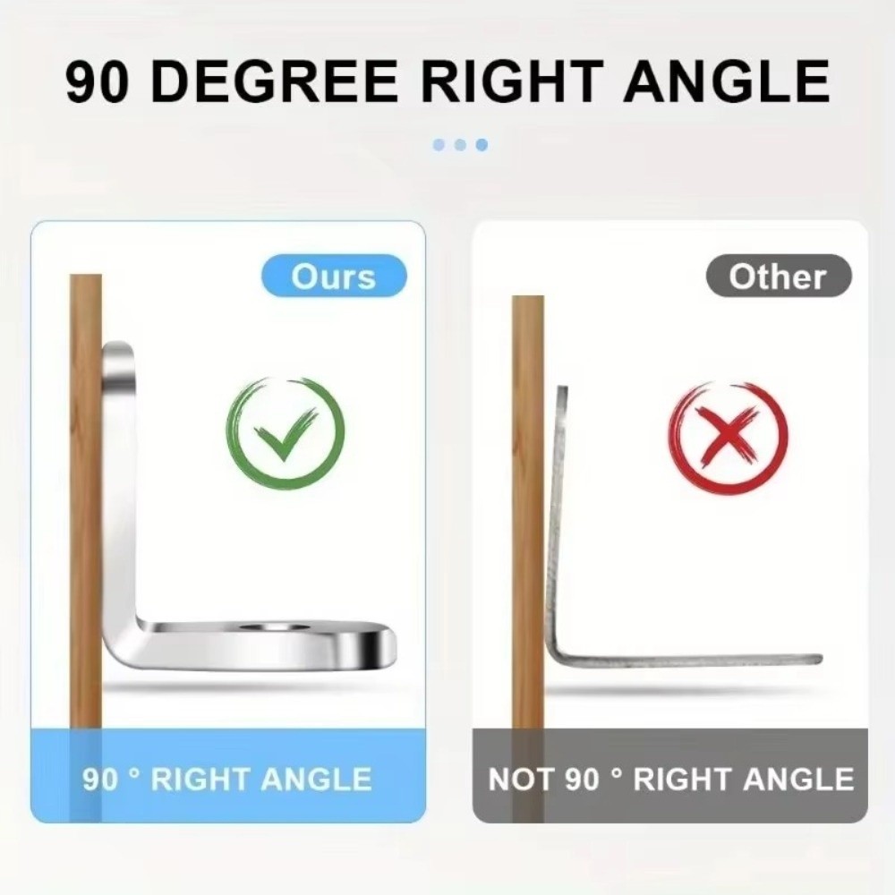 10 adet Paslanmaz Çelik Dik Aç - Furniture Hardware Connectors incelemesi ve fiyatı