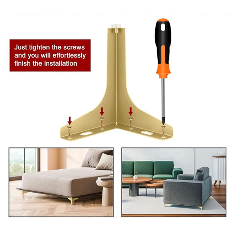 4 adet Modern üçgen Metal kane - Furniture Hardware For Legs incelemesi ve fiyatı