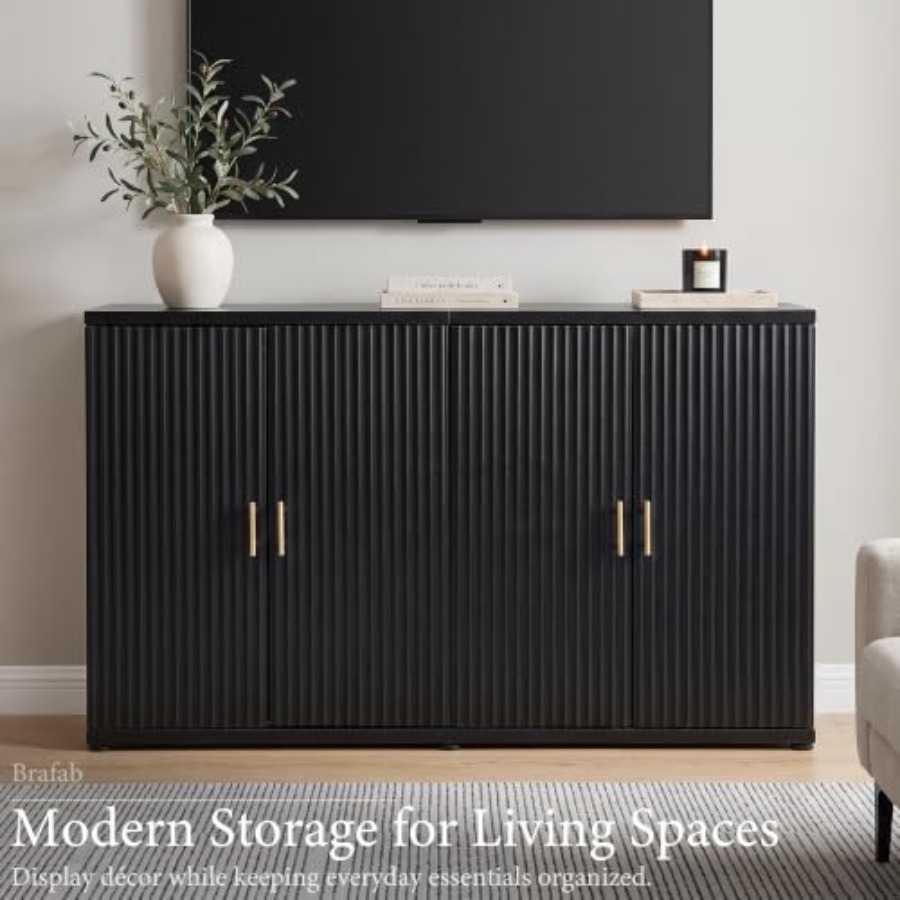 47.3 W Modern Yivli Büfe Dolab - Soft Close Hinge incelemesi ve fiyatı